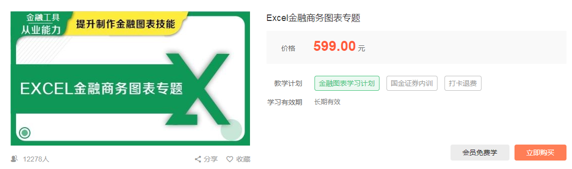 华尔街学堂Excel金融商务图表专题