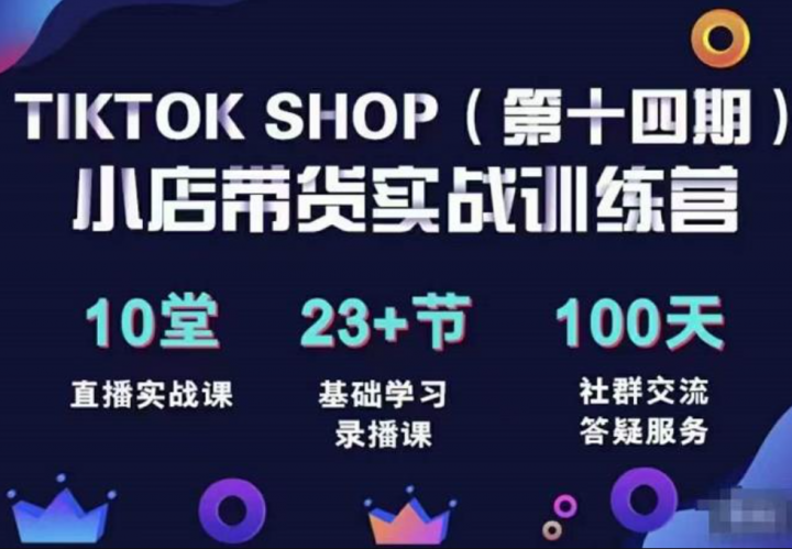 TikTokShop全球店带货训练营（14期）