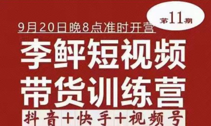 第11期短视频带货训练营，不需要真人出境在家赚钱